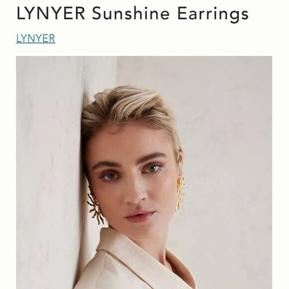 New! Anthro LYNYER Sunshine Earrings - Picture 5 of 10